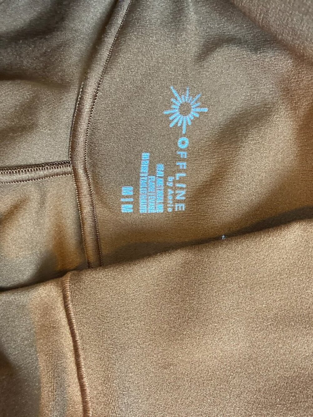 Like New OFFLINE AE Brown Flare Leggings Sz M - Picture 3 of 5